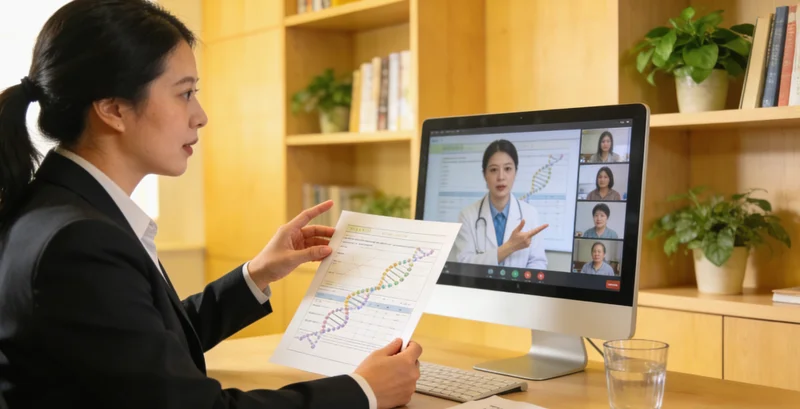 库尔勒市民与遗传咨询师进行专业