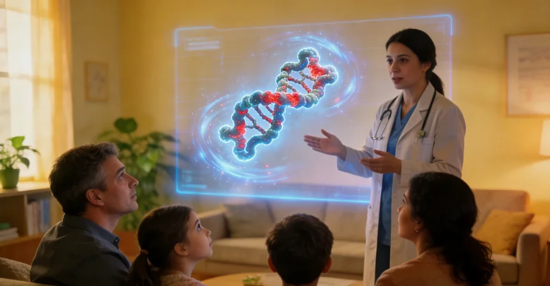 韶山患者与医生进行遗传报告解读