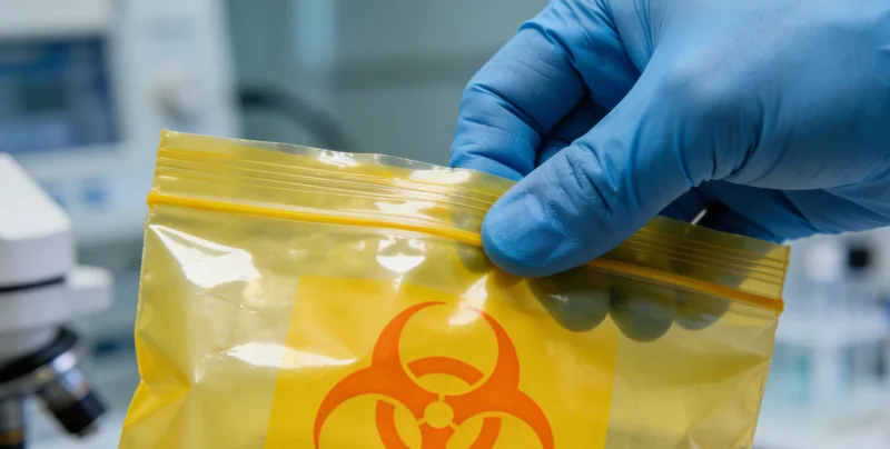 松滋基因检测采样点护士采血示意