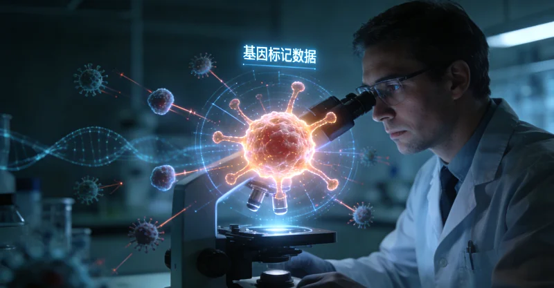 新左旗肺癌基因检测原理示意图