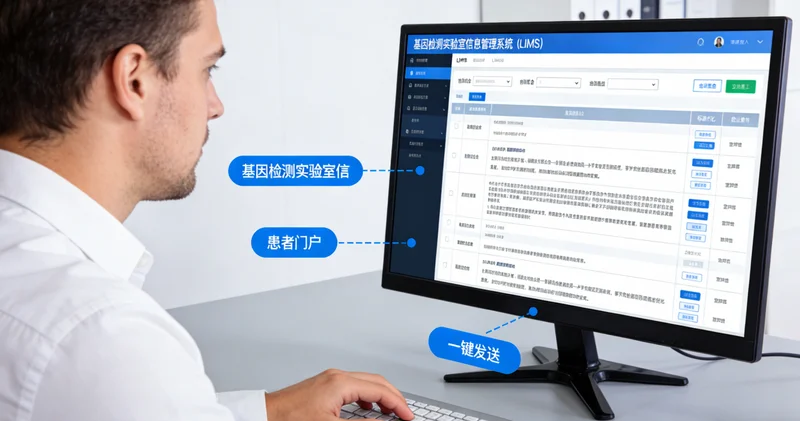 靖江家庭成员共同查看和理解基因