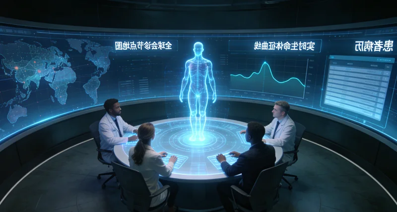 三明ICU病房内医生讨论危重感