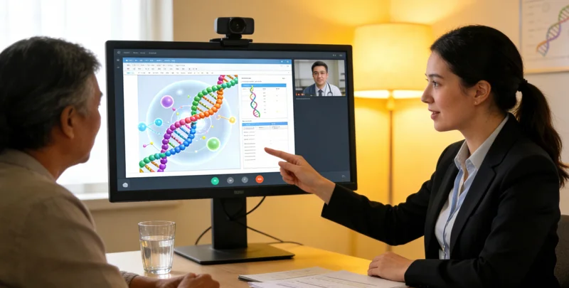 兴平女性进行遗传咨询对话场景