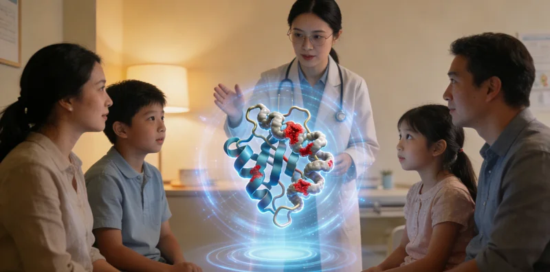 平果遗传咨询师为家庭解读基因检