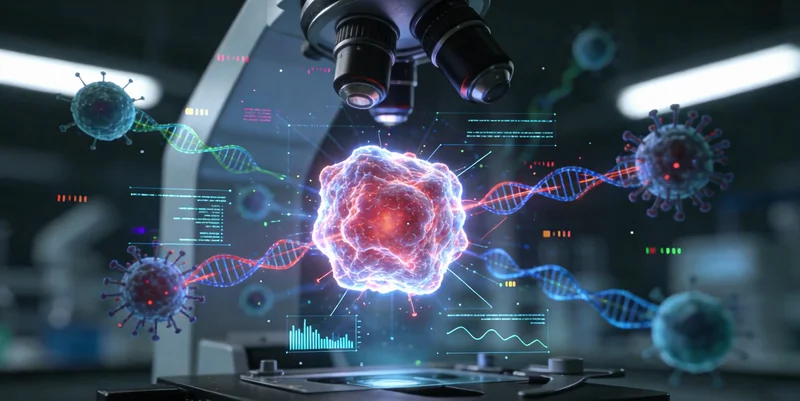 高科技基因测序实验室进行数据分