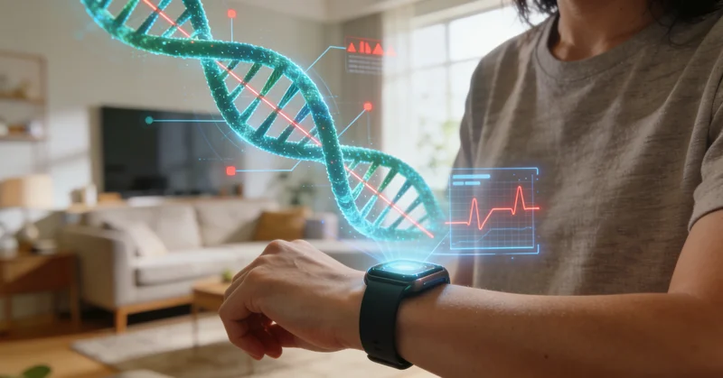 腾冲医生与患者共同查看肺癌基因