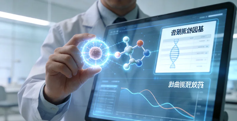 天门医生与患者共同查看基因检测