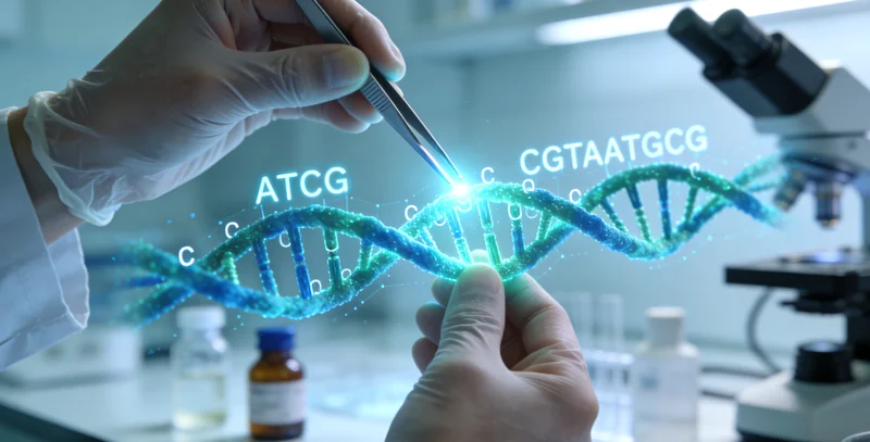 海伦基因检测实验室测序仪工作画