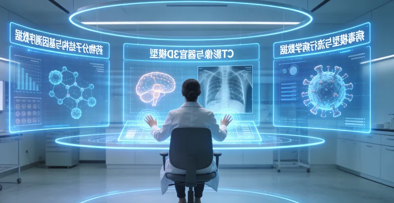 讷河肺癌患者病理切片显微镜下观