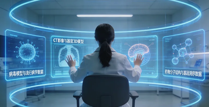 河津患者查看肺结节CT影像与医