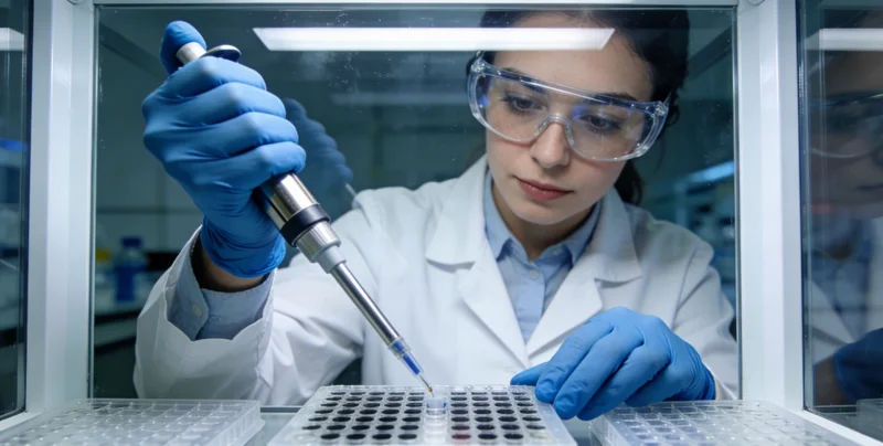 胚胎实验室操作示意(非实景)