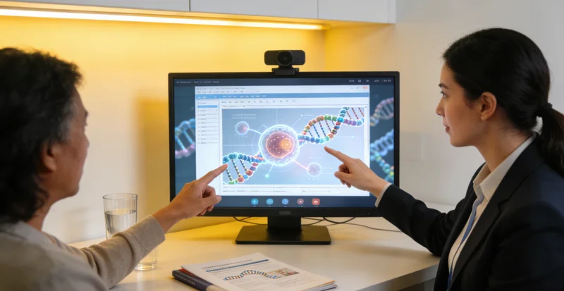 迪庆年轻夫妇在医院向医生咨询基