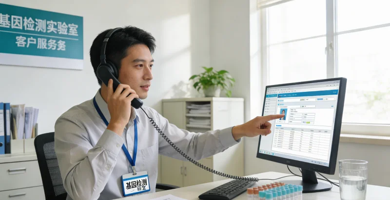 樟树医院医生与患者进行遗传咨询