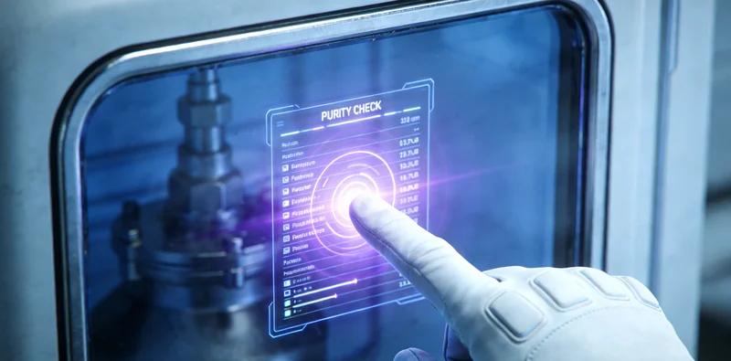 万源女性查看基因检测报告露出放