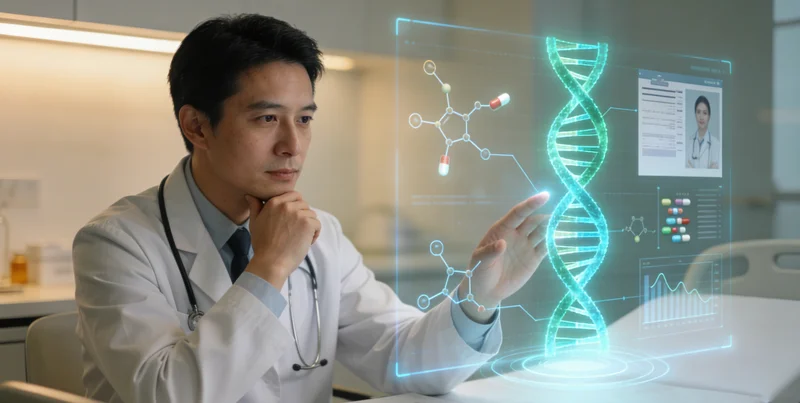 永济市民在医院进行遗传咨询场景