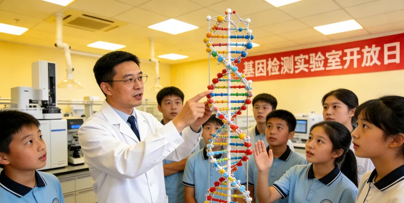 DNA双螺旋结构示意图，解释M