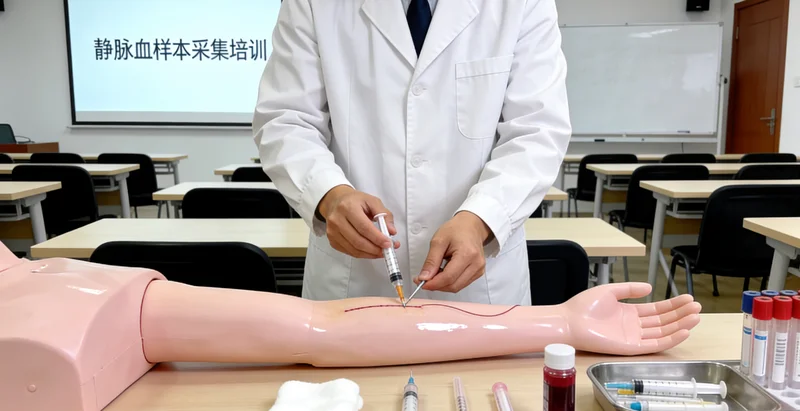 漯河护士为儿童进行基因检测静脉