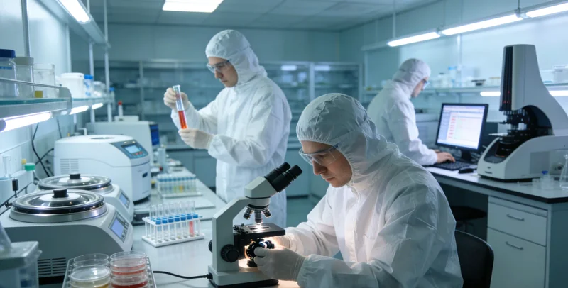 宁安基因检测实验室技术人员处理