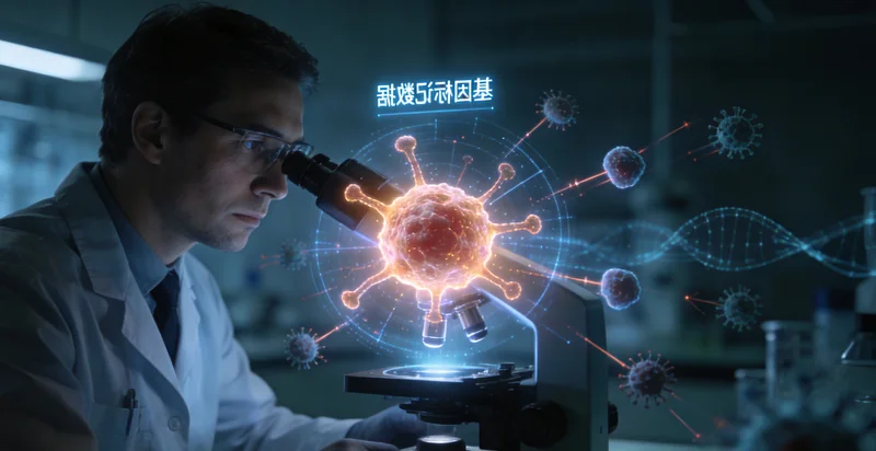 新余MRD检测原理示意图：显微