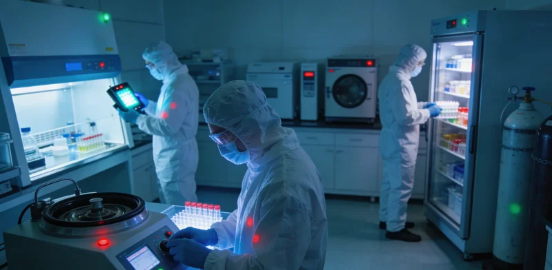 淮北本地基因检测采样流程示意图