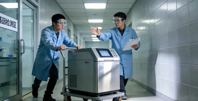 达旗居民进行心脏超声检查示意图