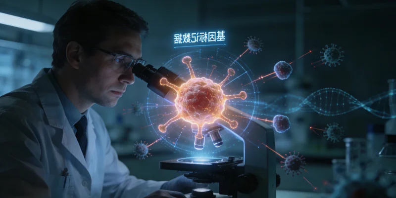 高科技基因测序实验室进行DNA