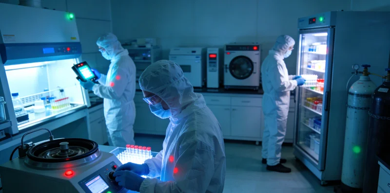 华亭现代化基因测序实验室内部技