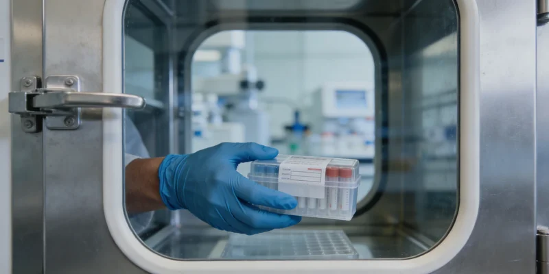 潮州护士进行静脉血采样用于基因