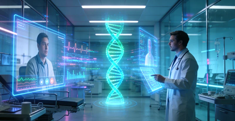 象征陇南未来精准医疗发展的概念