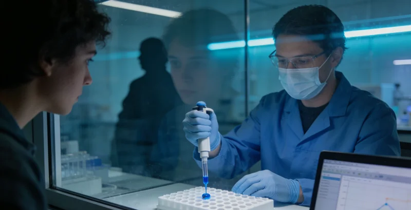 任丘市民在医院进行基因检测血液