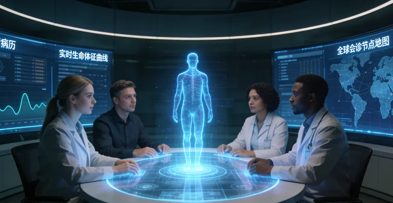 陈旗实验室病理医生在显微镜下观