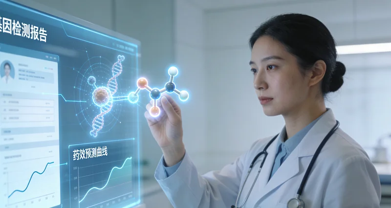 万宁医生向患者解释肠癌基因检测