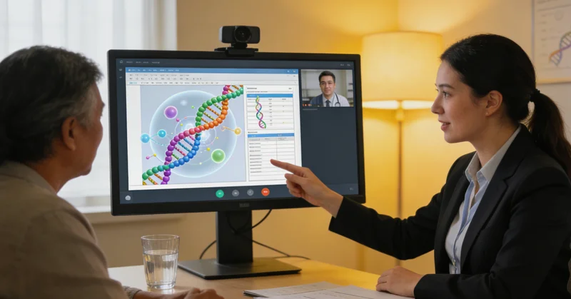 龙口遗传咨询师为家庭讲解基因检