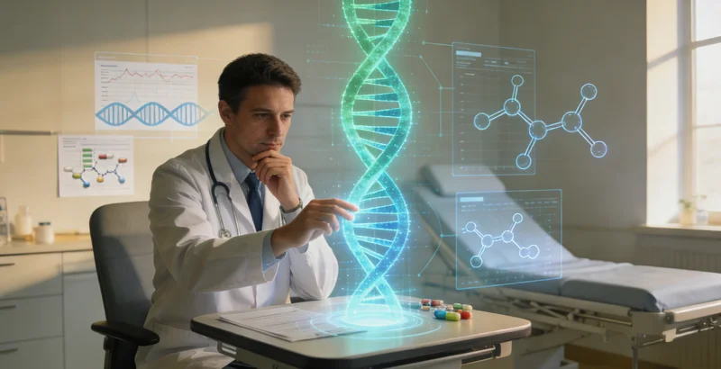 武汉市民在医院咨询医生关于基因