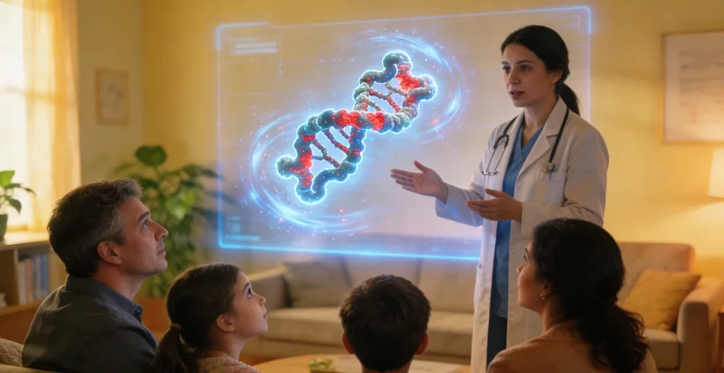 开远市民在进行遗传咨询聆听医生