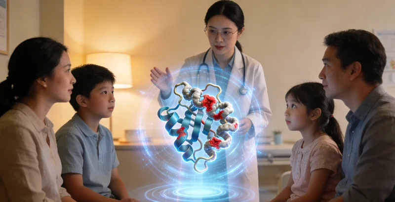 深圳女性在诊室进行遗传咨询与医