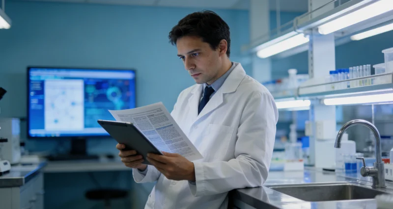 大连基因检测实验室工作场景