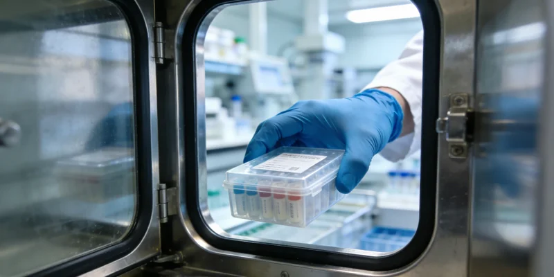 龙泉护士为女士采集基因检测血样