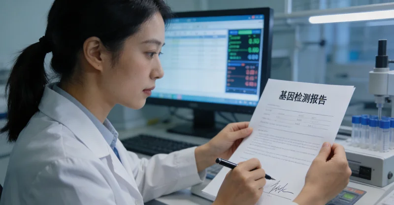 南阳基因检测报告专业解读示意图