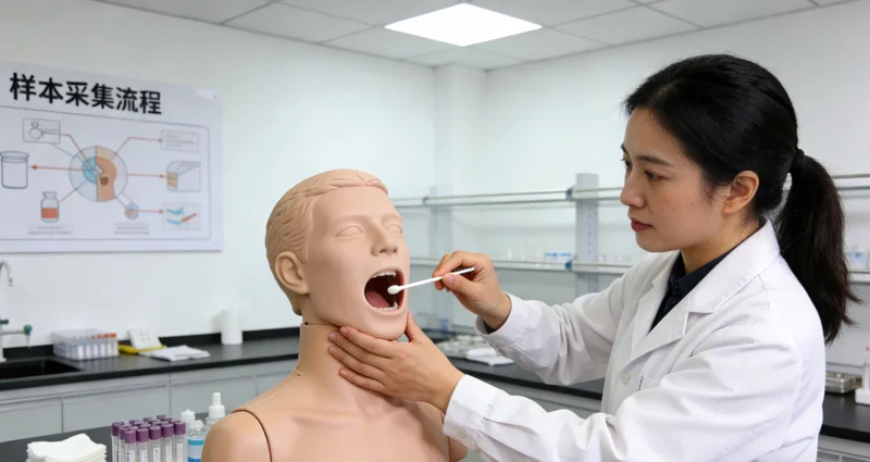 高碑店基因检测无创采样过程示意