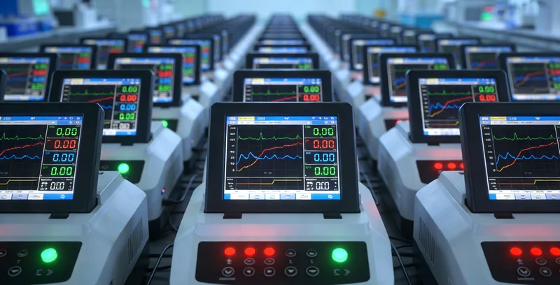 基因检测实验室技术人员进行样本