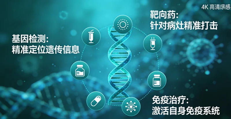 代表不同靶点的肺癌靶向药物示意