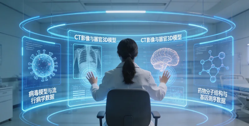 陆丰医院病理科医生查看肺癌病理