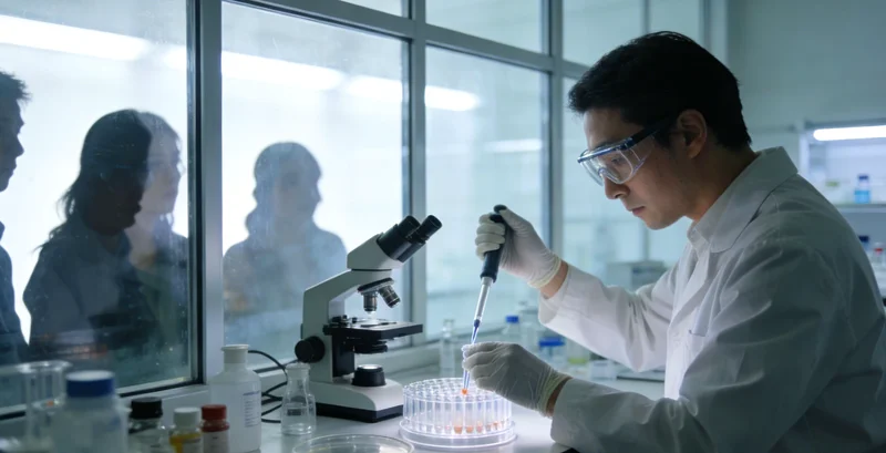 大安基因检测实验室工作场景