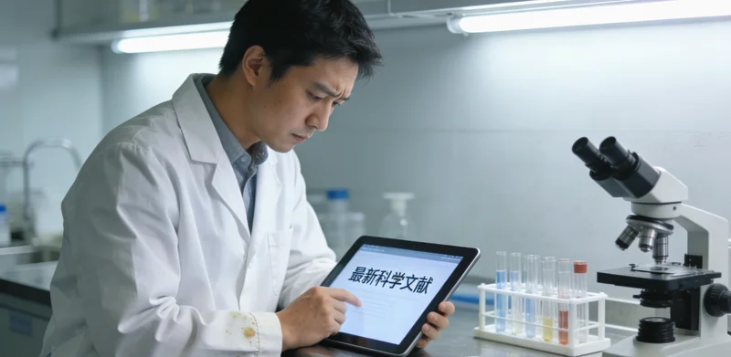 专业基因测序实验室内部工作场景