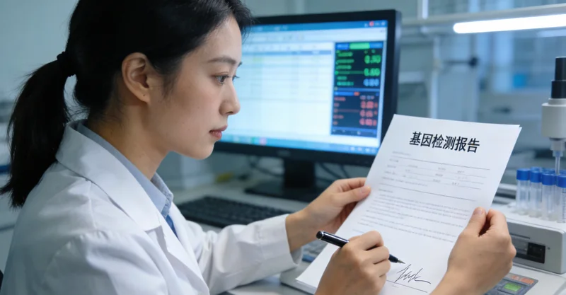 洪江医生为居民解读基因检测报告