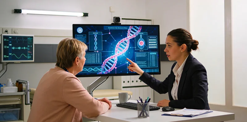 晋州家庭遗传病咨询场景图