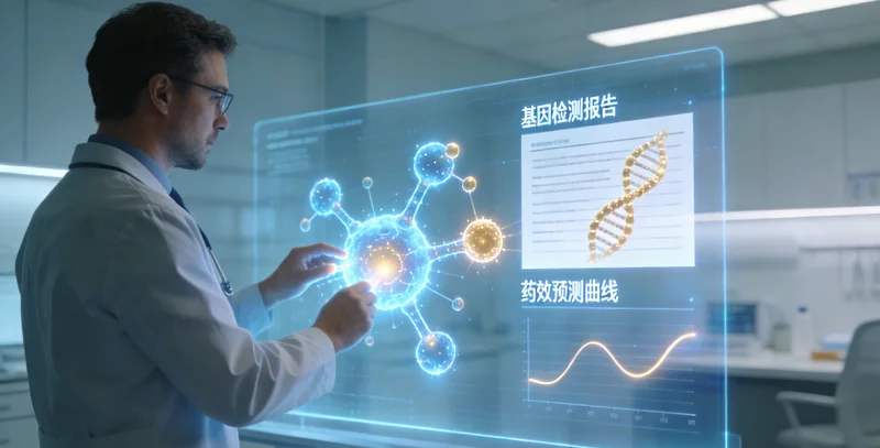 高平家庭共同查看健康报告沟通场