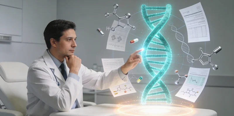 腾冲医生与咨询者进行基因报告解