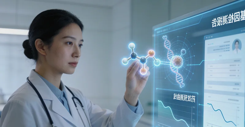 巴中患者与医生共同查看基因检测